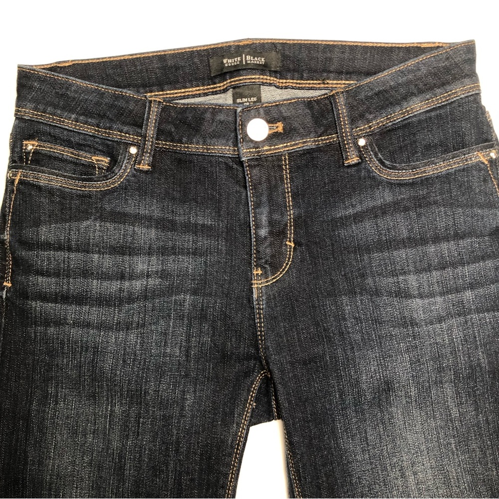 ⭐️NEW⭐️White House Black Market (WHBM) The Slim Leg Blue Jeans - Picture 3 of 10